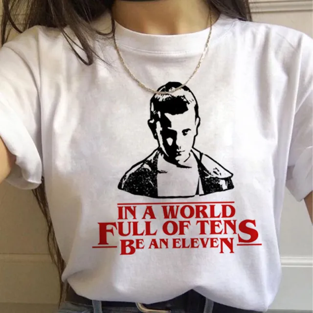 Stranger Things Trendy Fun Round Neck T shirt Base Shirt 22 - Shop at LoveMi