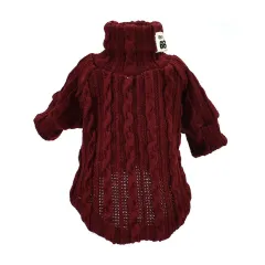 Clothing Knitwear Warm Coat For Small Medium Cats Dogs Orange Black Grey - Red - View 1