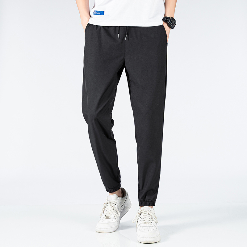 Trendy Thin Sports Cropped Pants