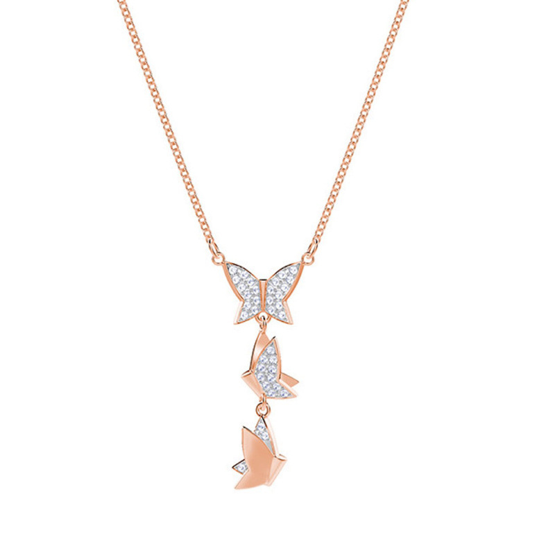 Butterfly Pendant Tassel Necklace Ring Earring - Shop at LoveMi