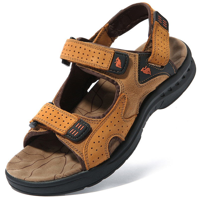 Outdoor Leisure Men's Leather Sandals High Quality Shoe