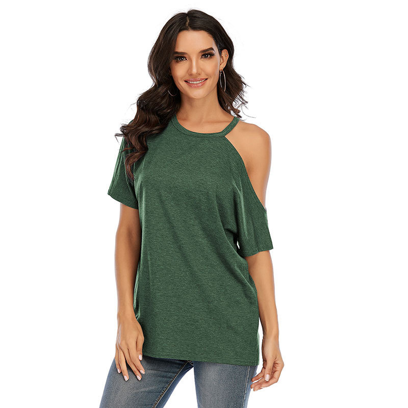 Title 6, Short-sleeved New T Shirt Off The Shoulder Top ...