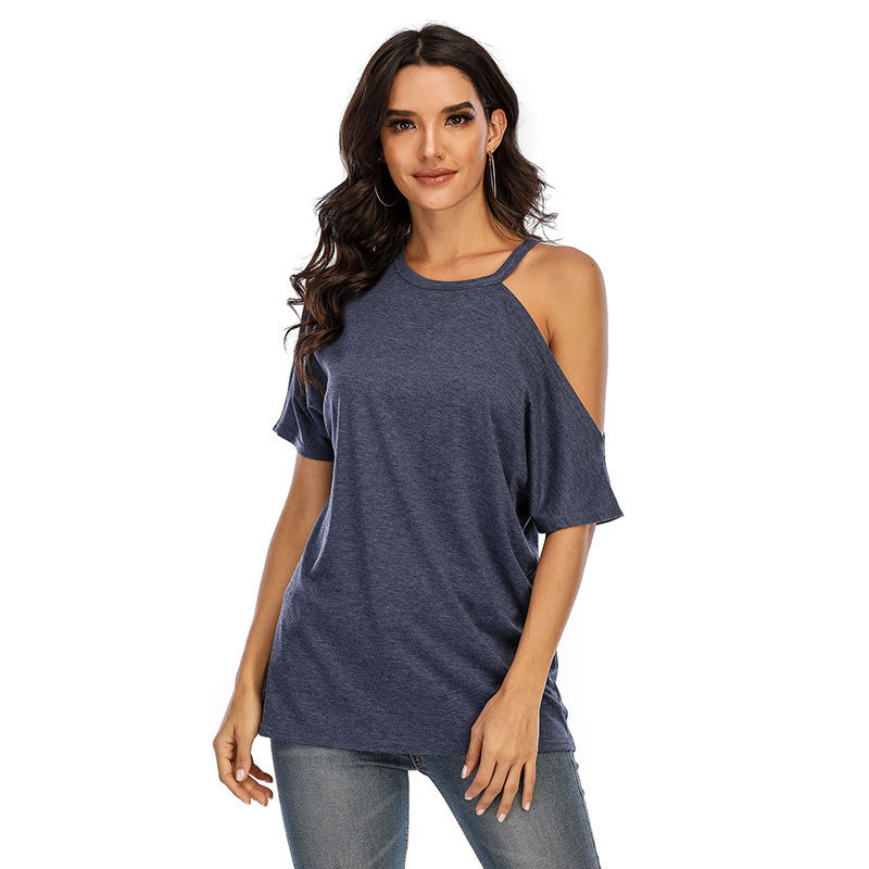 Title 8, Short-sleeved New T Shirt Off The Shoulder Top ...