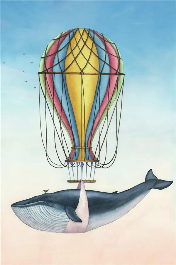 Frameless Blue Whale Digital Painting Wall Art Picture Decoration No Fram - Shop at LoveMi