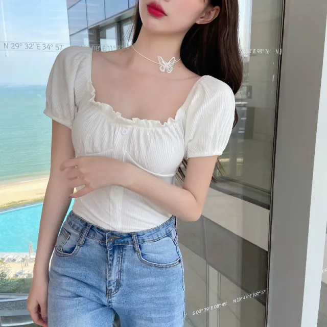 Black Short Sleeve T shirt White - Shop at LoveMi