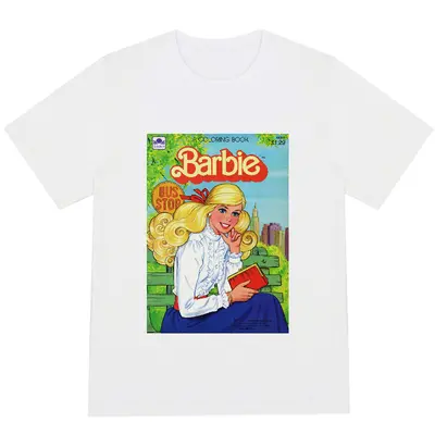 Summer new Korean style cartoon printed half sleeve top with loose cotton round neck short sleeve T-shirt