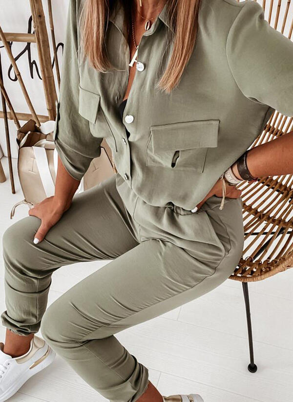 Title 2, New Womens Solid Color Long Sleeved Overalls