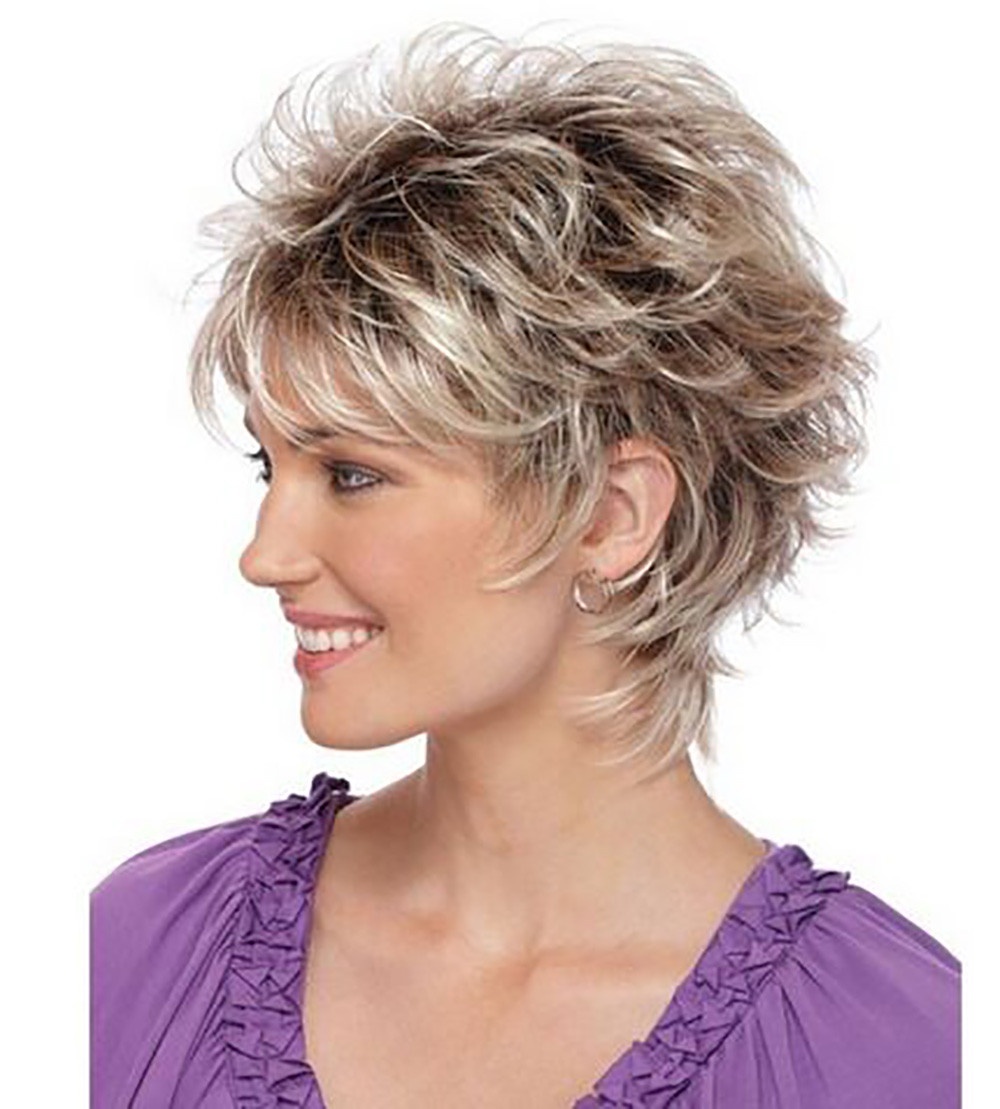 Title 5, Golden Brown Melange Short Hair