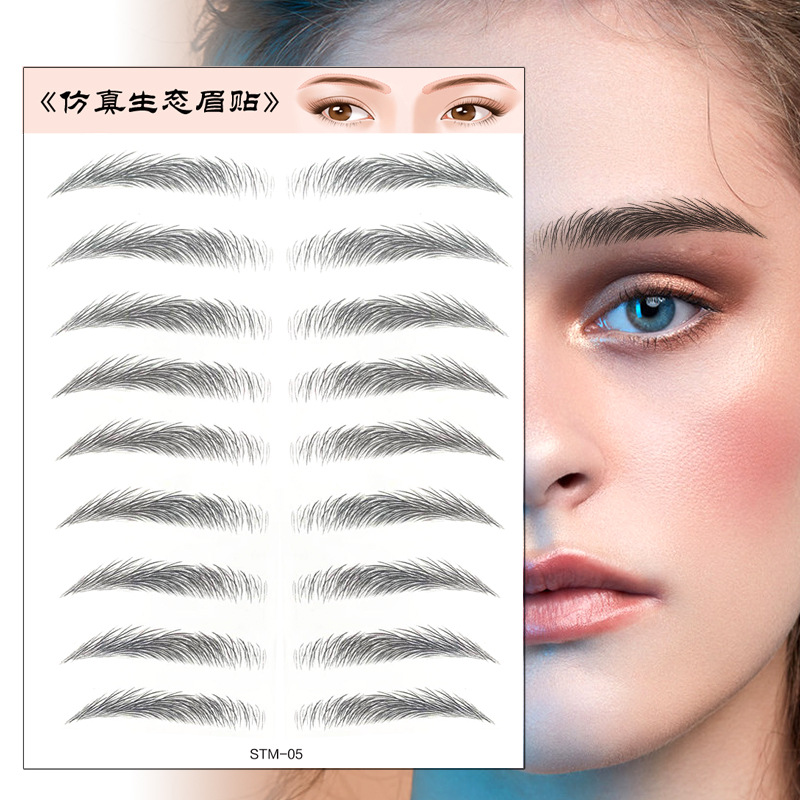 Waterproof 6D Eyebrow Tattoo Semi Permanent Embroidery Natural Long Lasting Fake Eyebrow - Shop at LoveMi