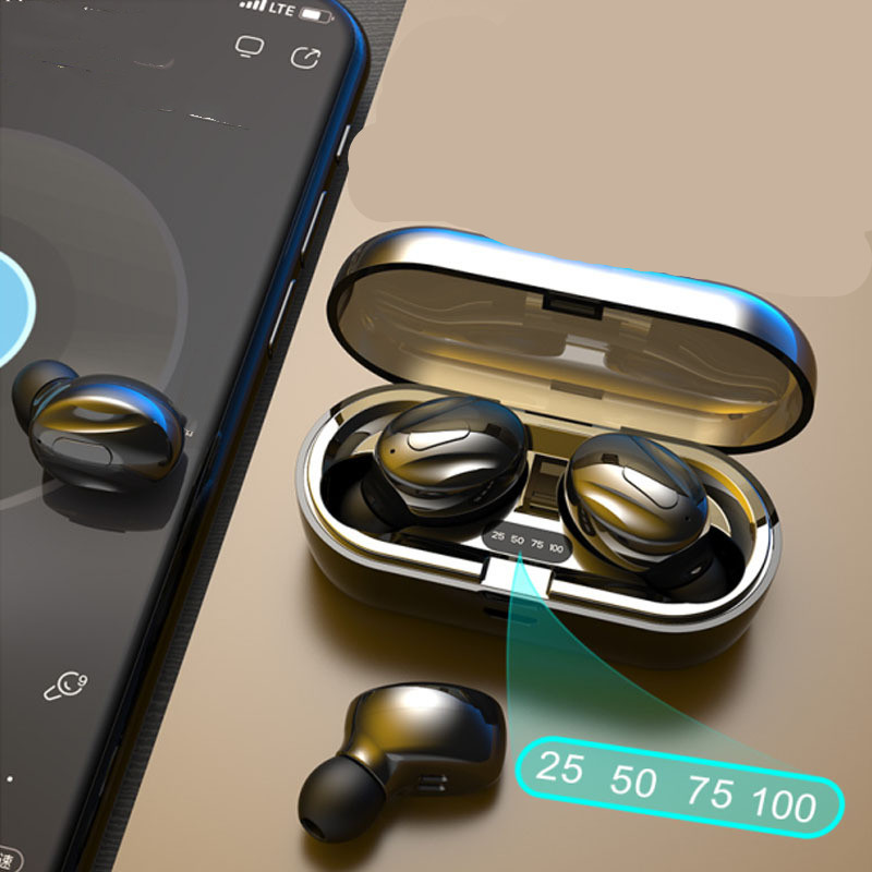 LED Digital Display Earphone, In-ear Bluetooth Earphone, Wireless Earphone - Image 3