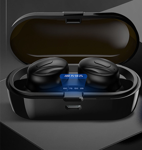 LED Digital Display Earphone, In-ear Bluetooth Earphone, Wireless Earphone - Image 2