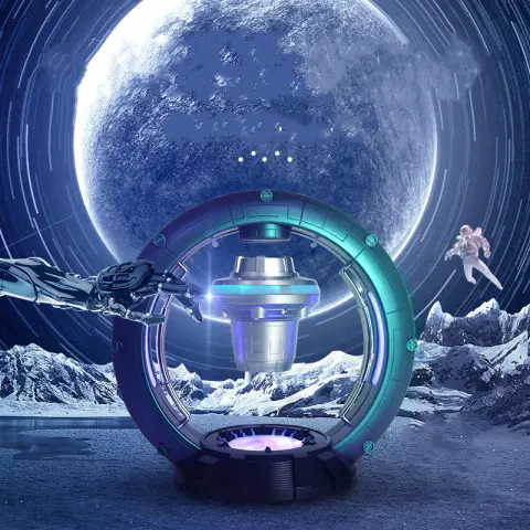 Magnetic Levitation Spacecraft UFO with Function Bluetooth Speaker Breathing