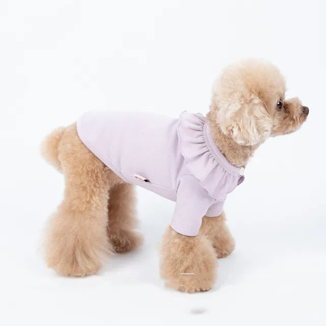 Only Pet Town Autumn And Winter New Pet Clothes Thickened Color Long sleeved Inner With A Base And Inner Dog Clothes Purple - Shop at LoveMi