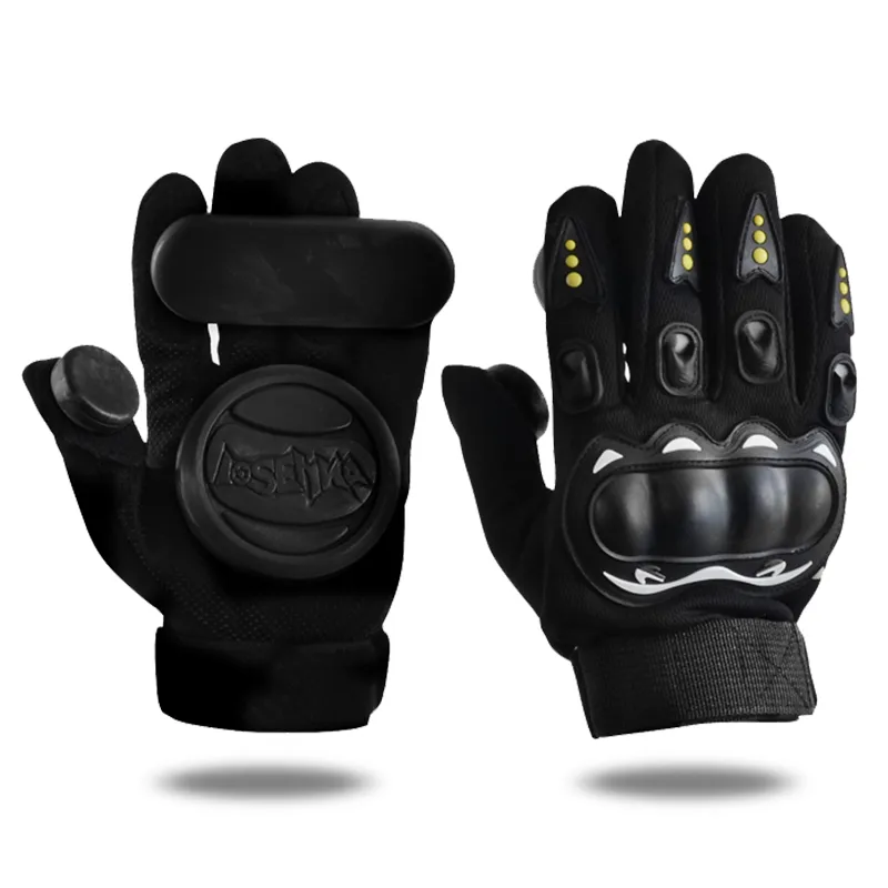 Downhill Skateboard Gloves Roller Long Board Slider Turning Slide