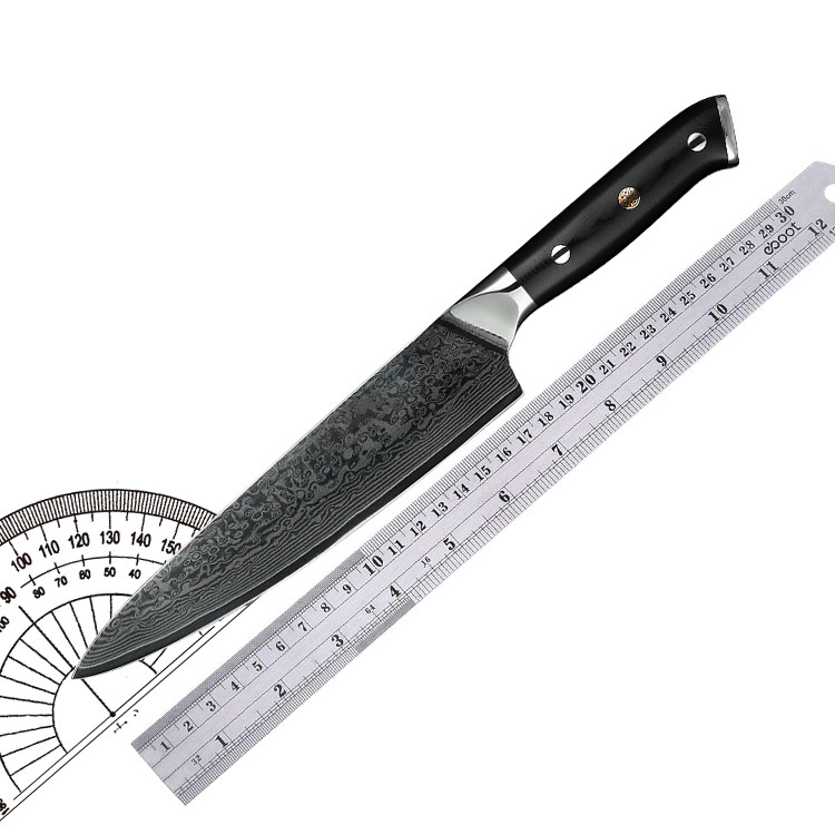 سكين شيف دمشق بمقبض G10