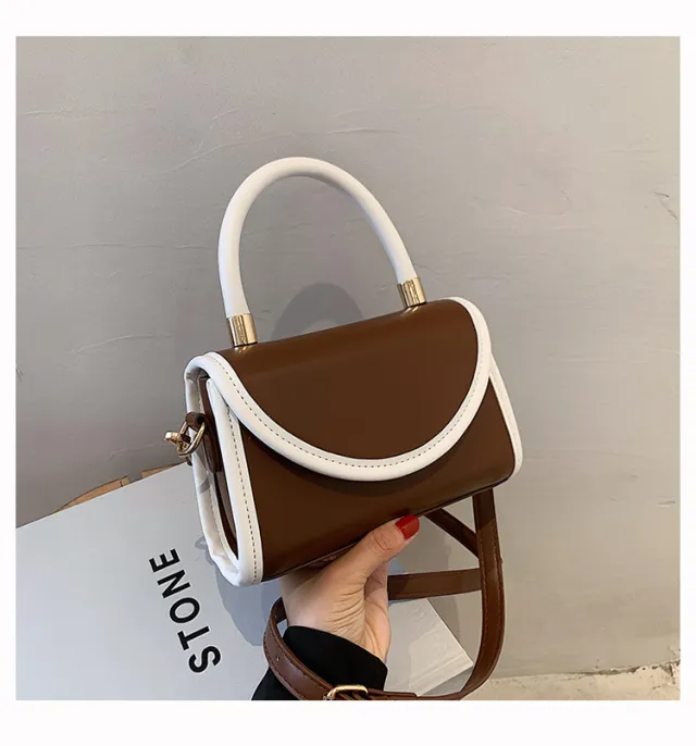 Summer Hit Color Single Shoulder Messenger Bag Mini Square Bag Brown - Shop at LoveMi
