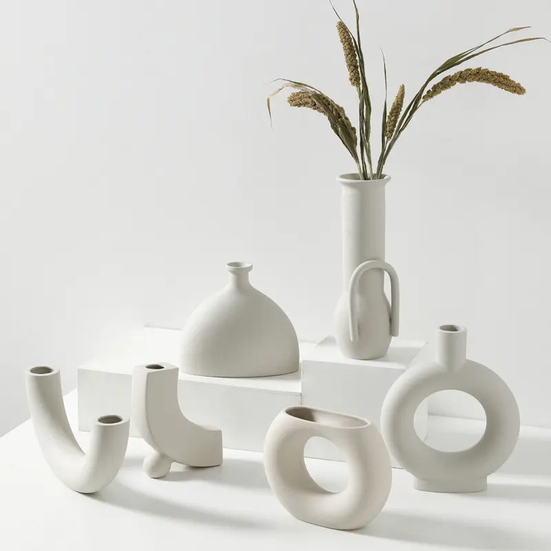 Vase Decoration Dried Flower Arrangement Living Room Home