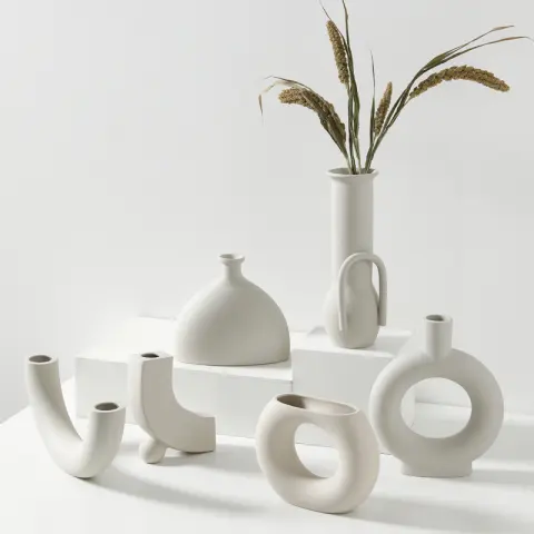 Vase Decoration Dried Flower Arrangement Living Room Home