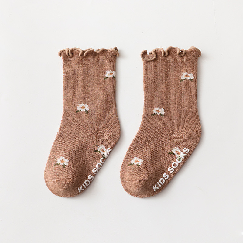 Title 6, New Style Wooden Ears Girl Socks Baby Baby Non-...