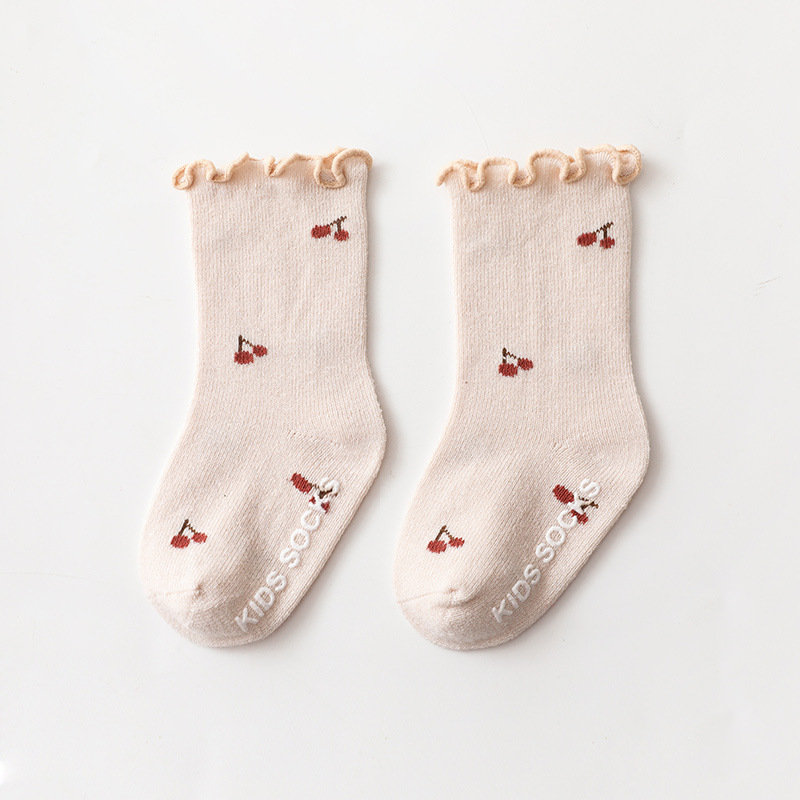 Title 4, New Style Wooden Ears Girl Socks Baby Baby Non-...