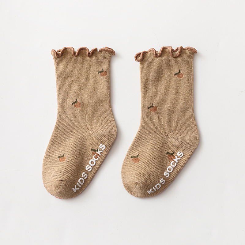 Title 2, New Style Wooden Ears Girl Socks Baby Baby Non-...