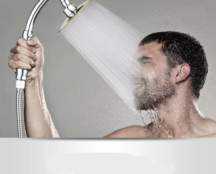 Shower Head 6inch Pressurized Hand-held Overhead Universal