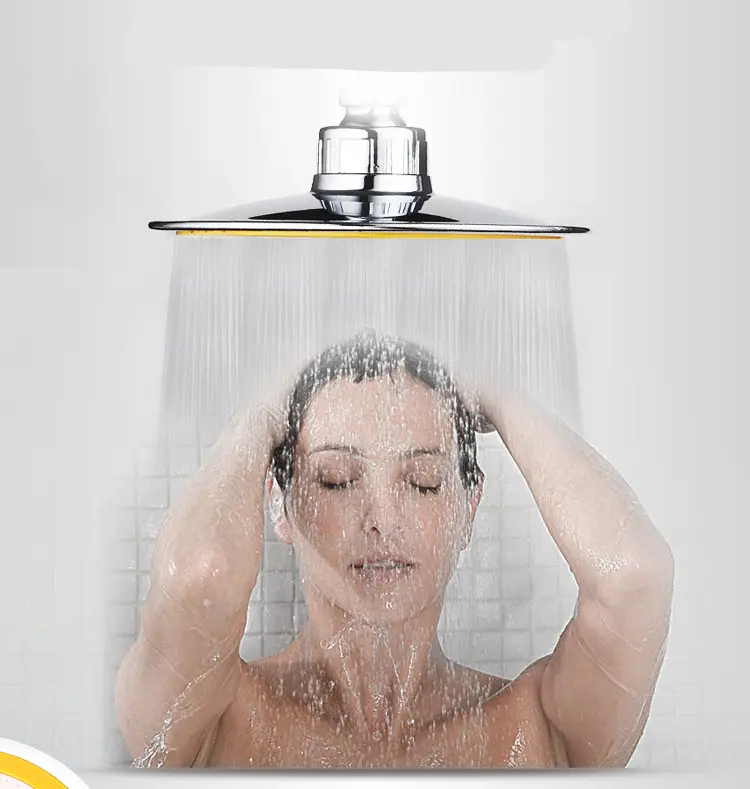Shower Head 6inch Pressurized Hand-held Overhead Universal