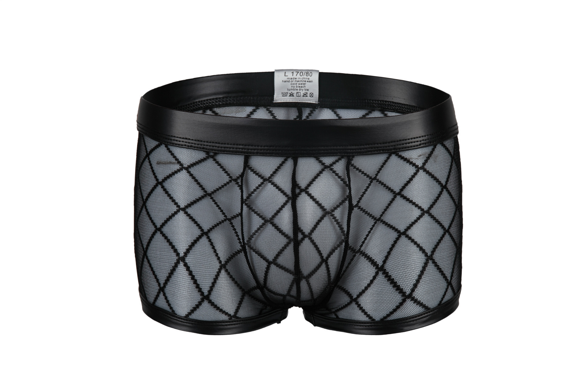 Sexy Men's Diamond Large Mesh Mesh Men's Bar Underwear