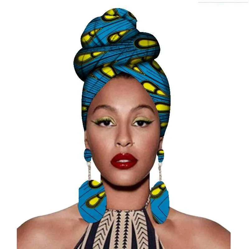 Fashion African Headscarves And Earrings Of Women's African Clothing Headwear Headbands - 25Stlye