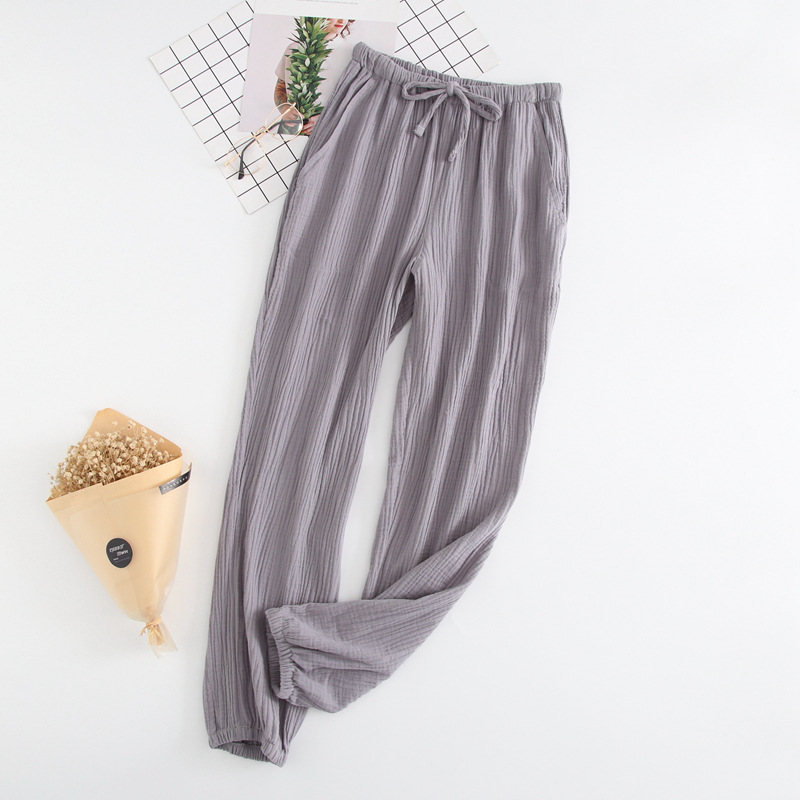 Title 6, Summer Cotton Loose Home Trousers Crepe Pajama ...