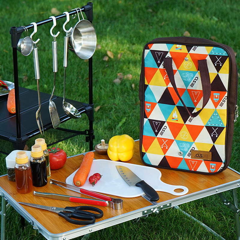 New Cookware Five-Piece Set Camping Barbecue