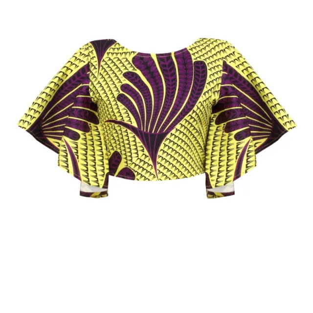 Summer African Wind With Lobed Sleeves Loomed Lady Jacket B M - Shop at LoveMi