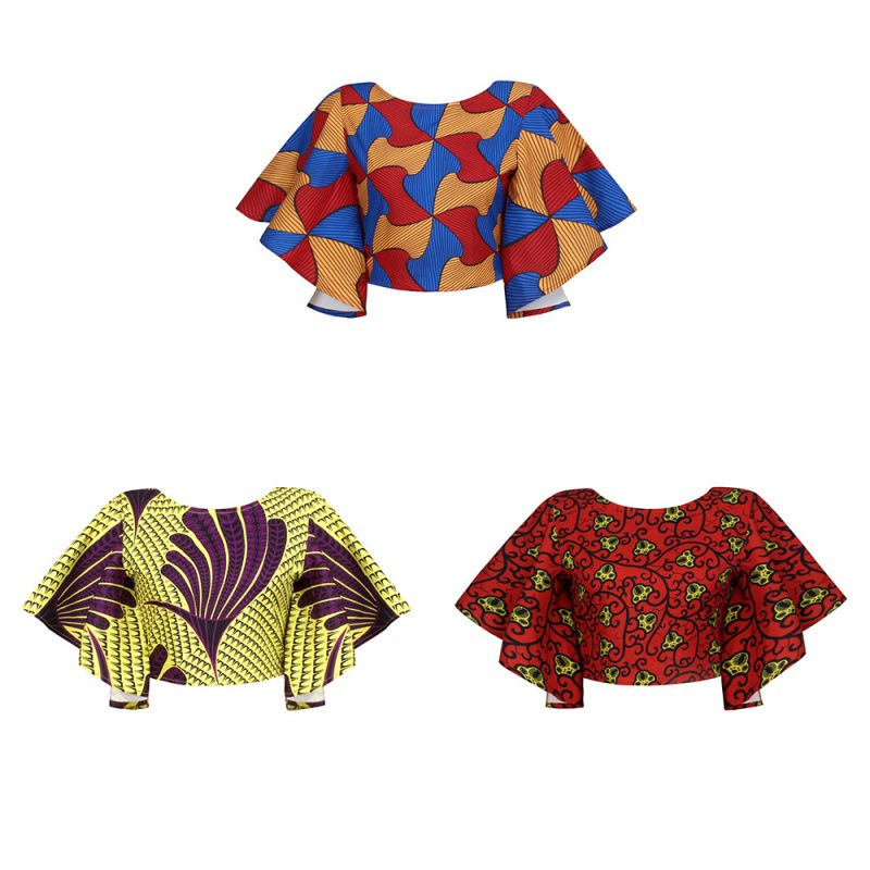 Summer African Wind With Lobed Sleeves Loomed Lady Jacket