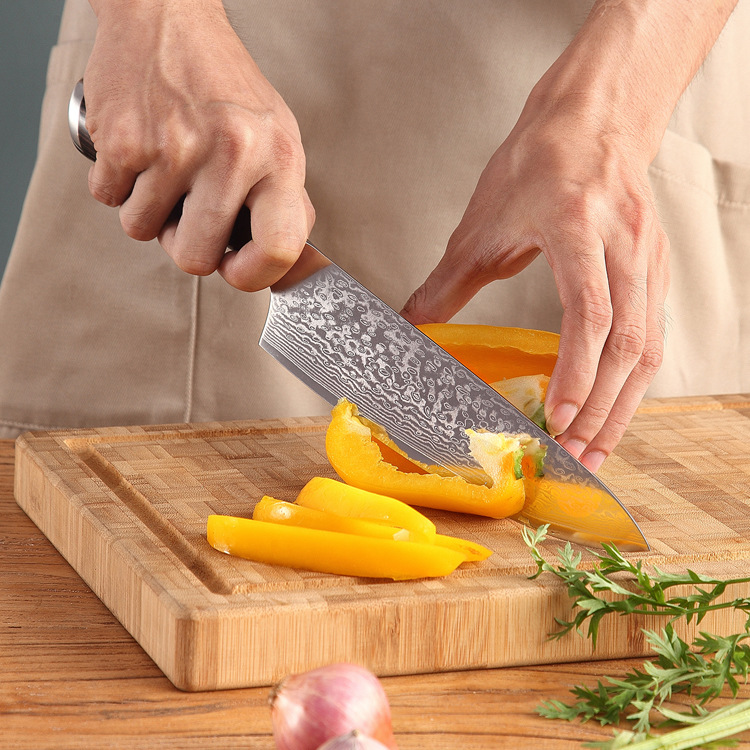 Pattern Steel 8-Inch Chef Sushi Fish Sashimi Knife