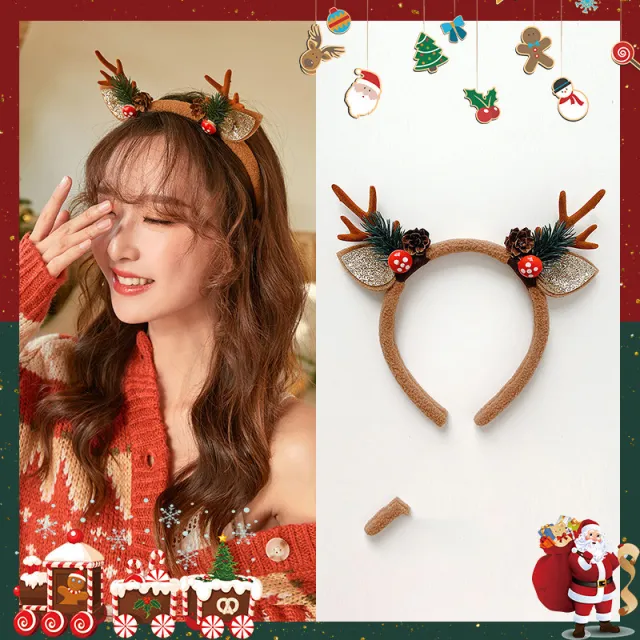 Christmas Elf Ear Head Ornaments Prom Makeup Props Cos Hairpin Dress Up Adult Cute Funny Hairpin - Shop at LoveMi