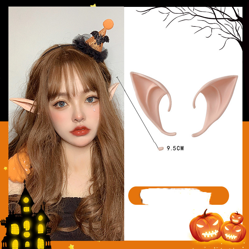 Christmas Elf Ear Head Ornaments Prom Makeup Props Cos Hairpin Dress Up Adult Cute Funny Hairpin