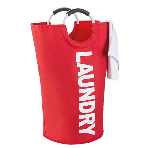 Portable Oxford Cloth Dirty Clothes Bag Washing And Protecting Bag Dirty Clothes Storage Bag Red - Shop at LoveMi