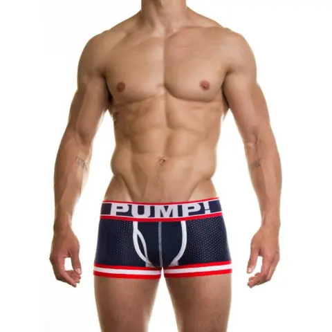 Men's Underwear Stretch Cotton Mesh Boxer Briefs Sexy Breathable