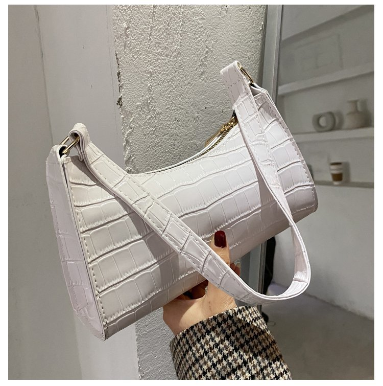 Title 5, Stone Pattern One-shoulder Handbag Bag Patent L...