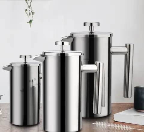 French Press Coffee Maker Stainless Steel Percolator