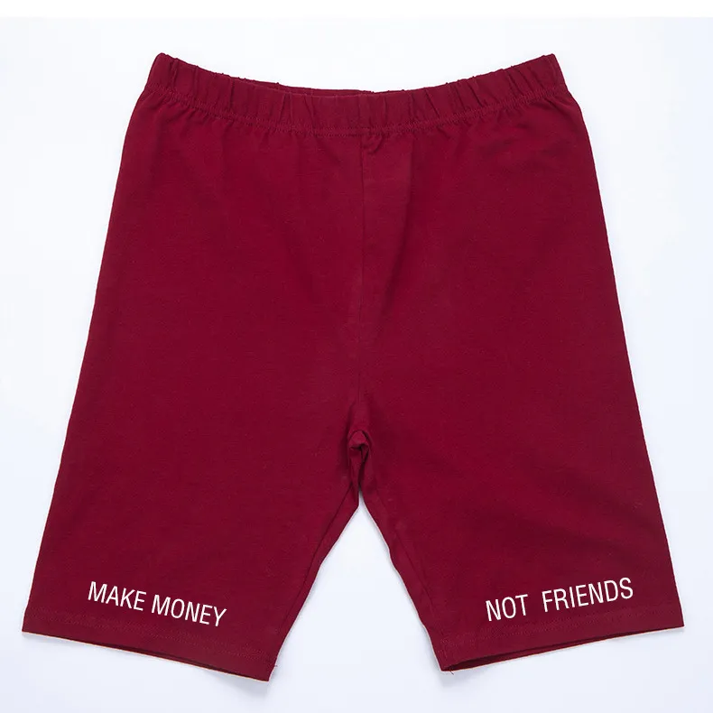T-shirt Short Round Neck Crop Top - Red Shorts