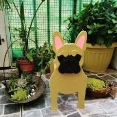 Pug Planting Machine Home Decoration Gardening Potted Plant - Yellow - View 1