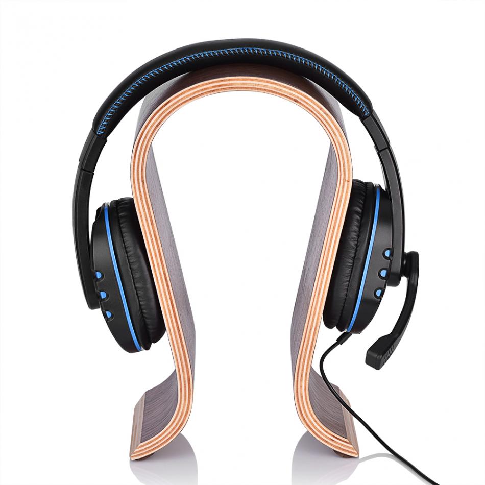 Bluetooth Wooden Earphone Holder Headset Earphone Holder - Image 5