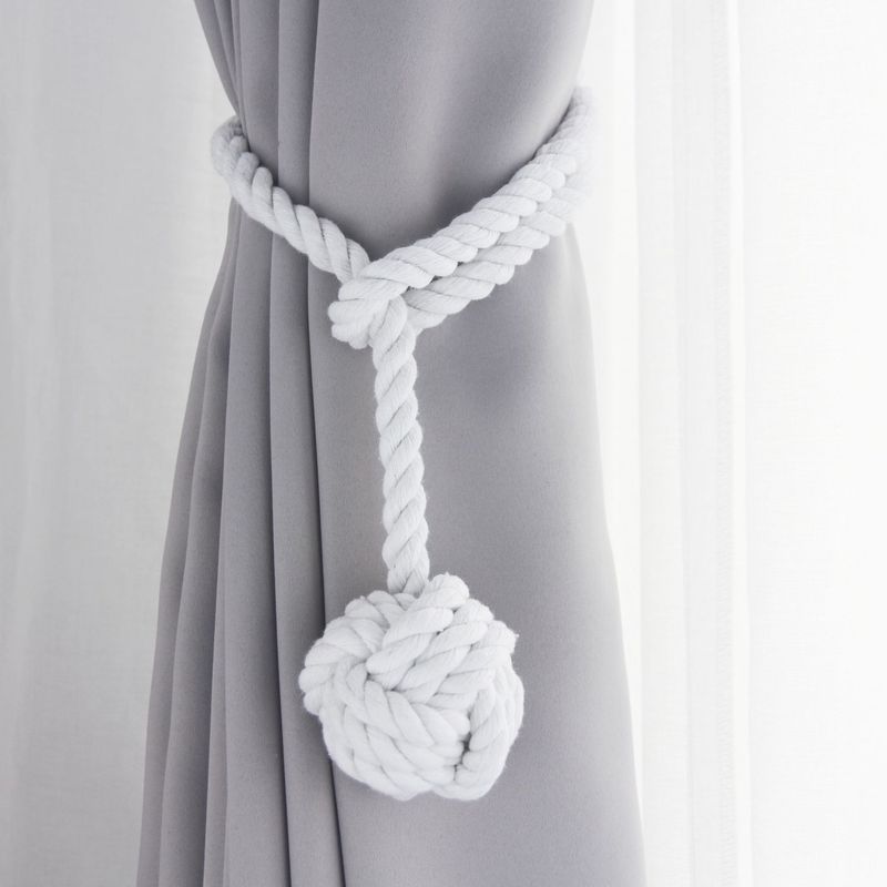Simple European Style Curtain Straps, Multi-Color Curtains, Tassels, Cotton Rope Straps