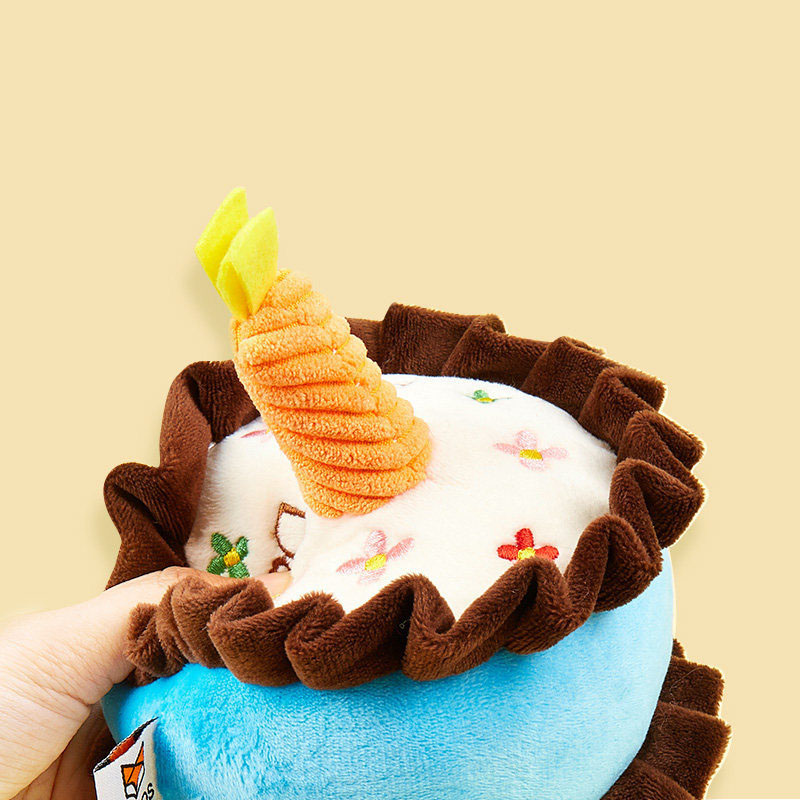 ของเล่นเค้กวันเกิดแมว กลิ่นหญ้าแมว ทนกัด ช่วยลดอาการฟันขึ้น สำหรับแมวทุกวัย