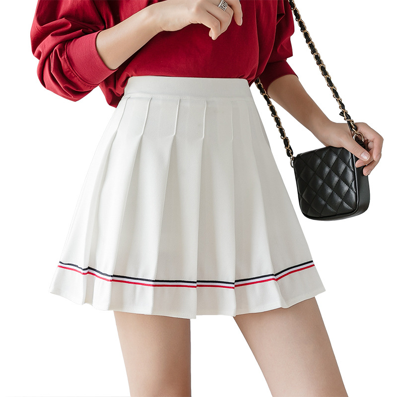 High-waist Autumn And Winter A-line Skirt Student School Wind-proof Short Culottes Skirt