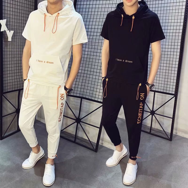 Hoodie Casual Short-sleeved Guard Clothes Sports Suit