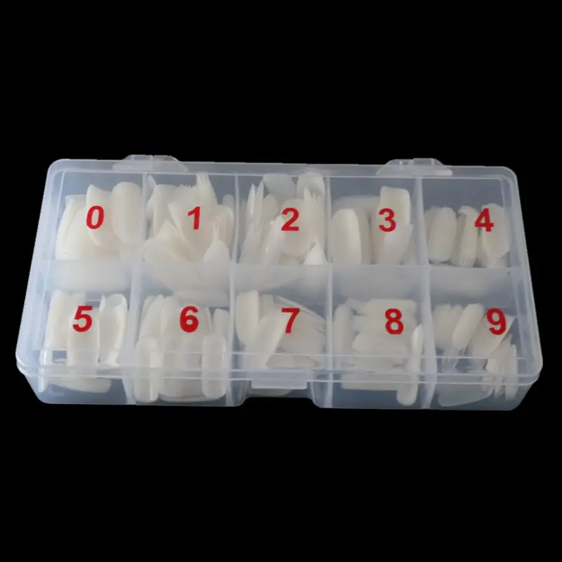 Nail Art 500 Piece Box Armor Pieces Transparent Fully