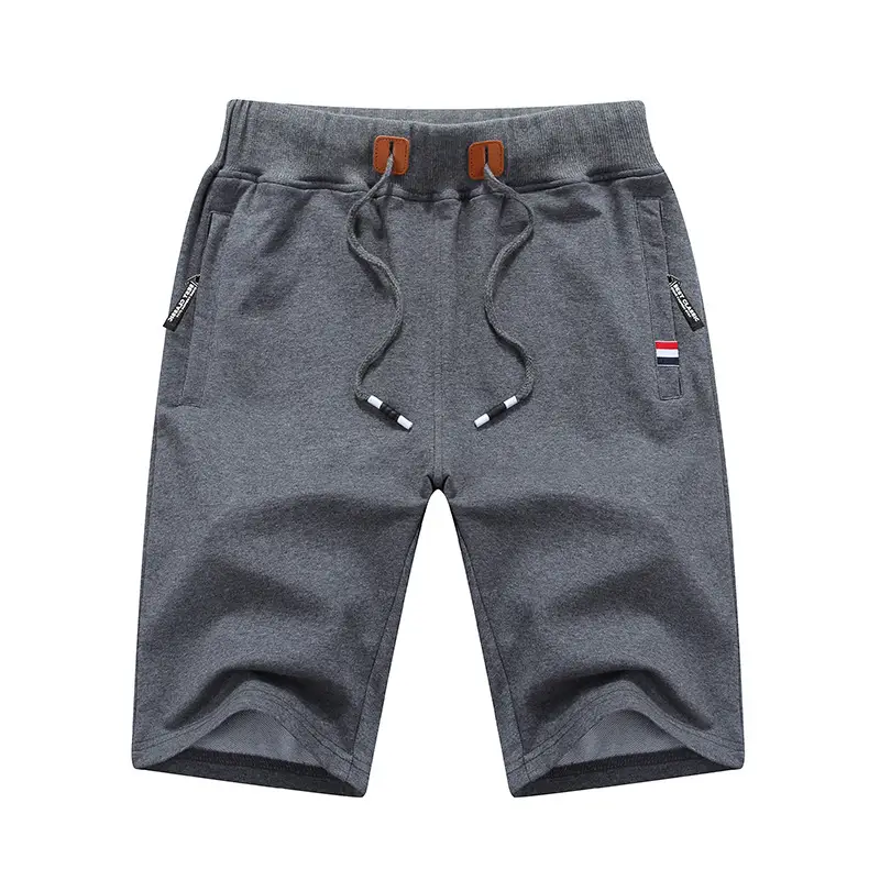 Shorts Men's Summer Five Point Pants Sports Running Pants Knit Pants Loose Men's Solid Color Plus Size Casual Pants