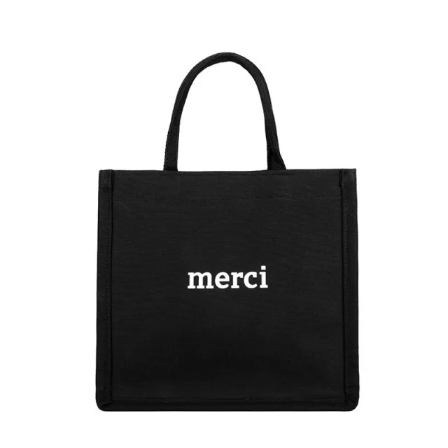 Fashionable Niche Design Handbags Wild Large capacity Portable Tote Bag Black - Shop at LoveMi